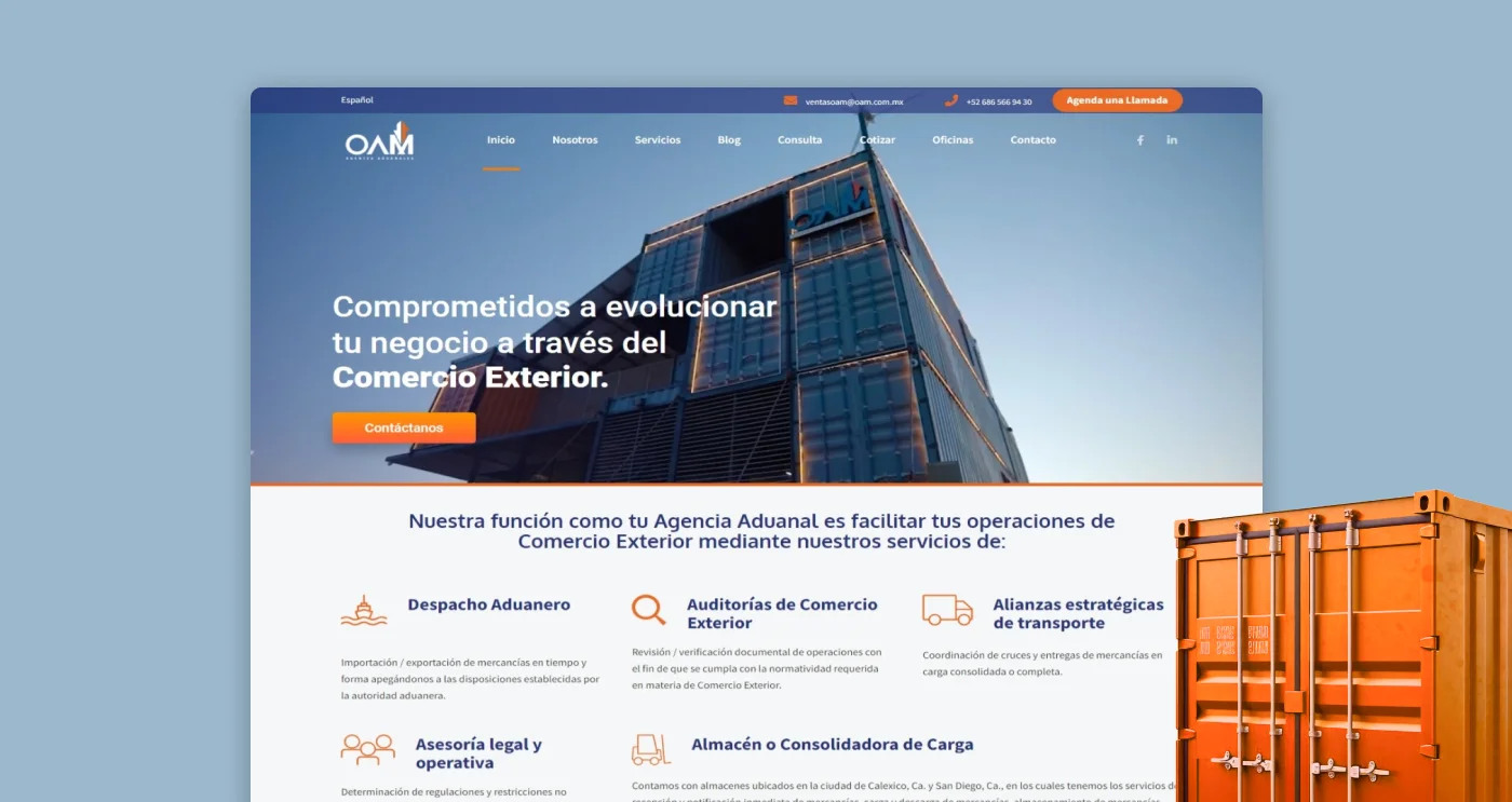 oam sitio web diseño desarrollo