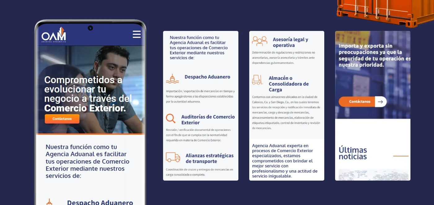 oam sitio web diseño desarrollo mobile responsive