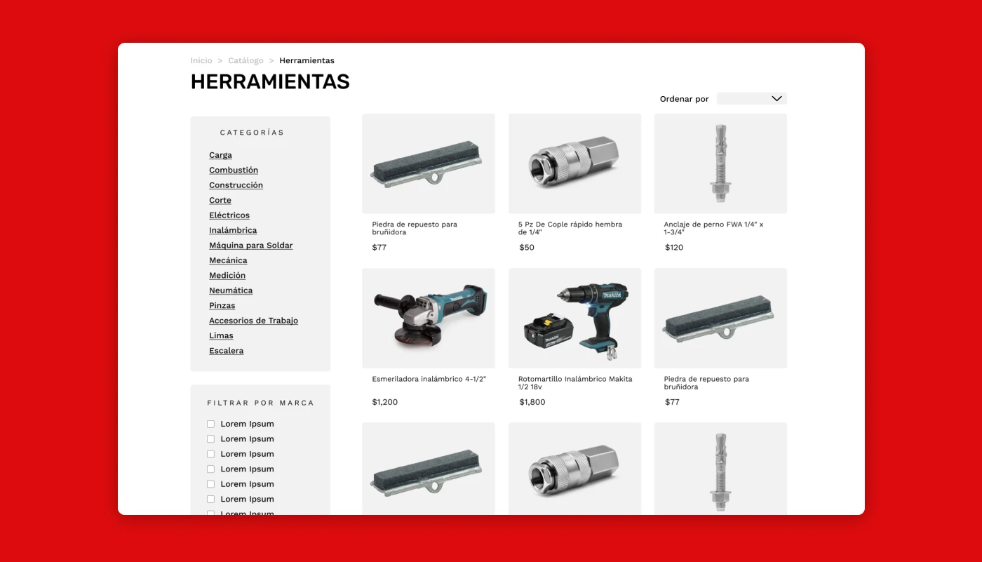 Borhans industrial products ecommerce website with custom branding and online store functionality.